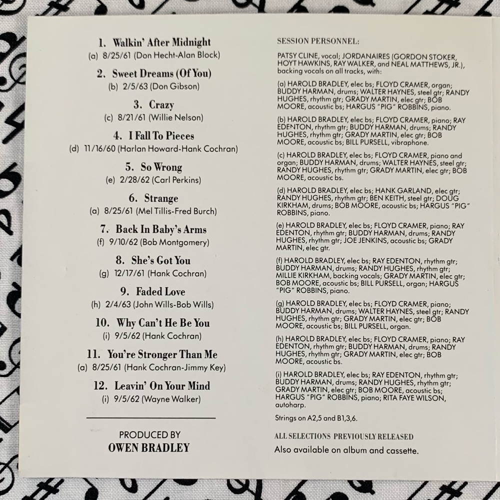 Patsy Kline CD. - Picture 6 of 10
